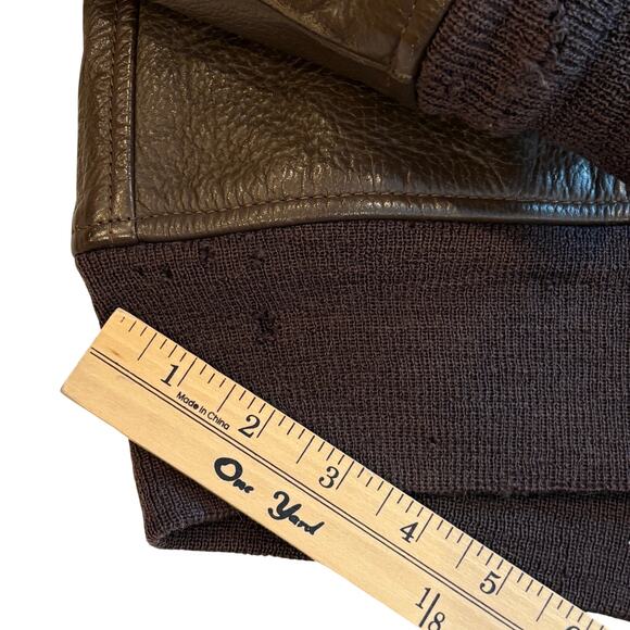 Vtg United States Navy G-1 Flight Jacket Mens 40 Brown Leather Bomber Military - Picture 13 of 13